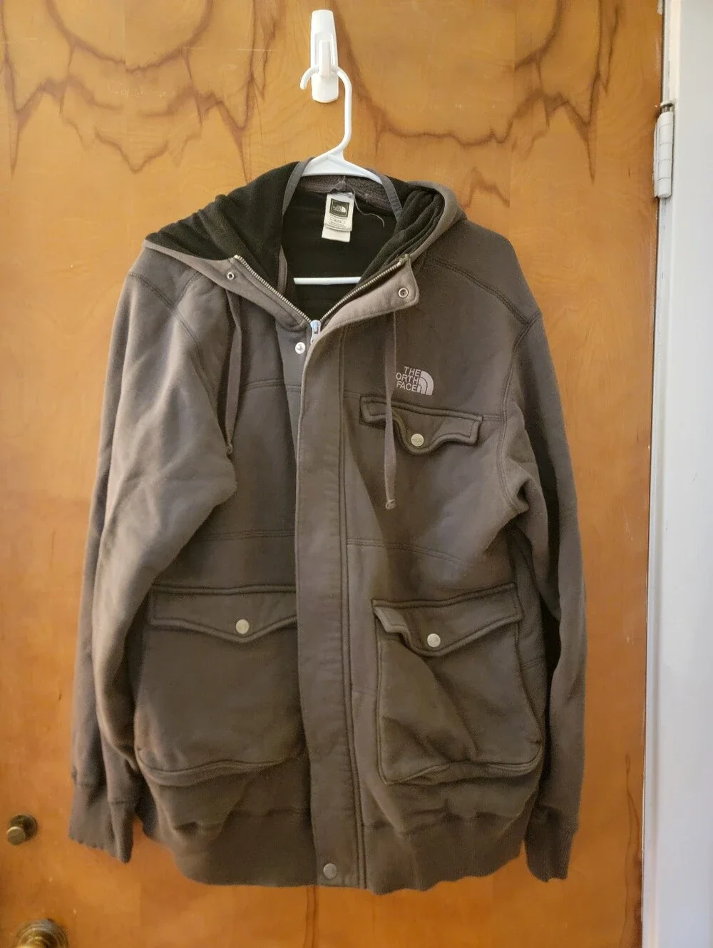 The North Face Men's Hooded Jacket in Dark Olive
